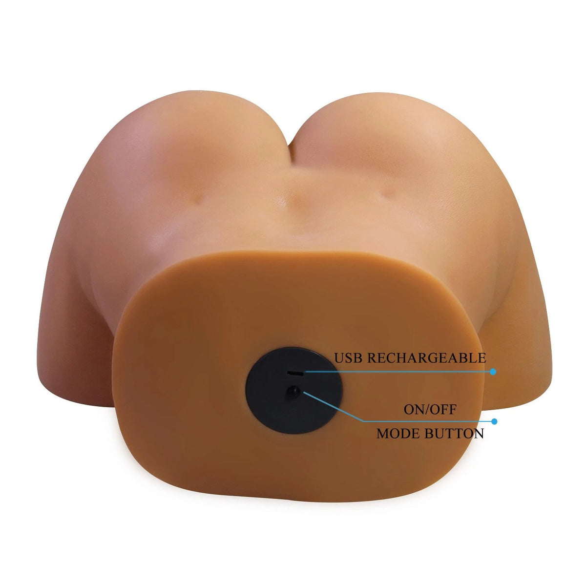Masturbator Briony – rechargeable, vibrating, brown | Crazy Bull