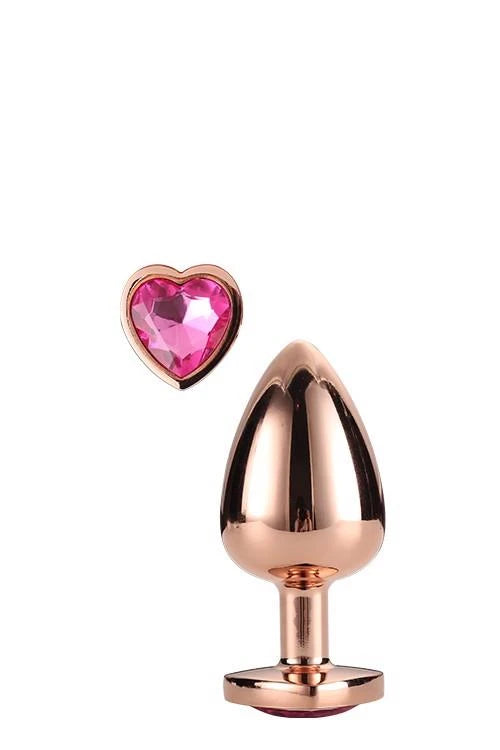 Plug anal Gleaming – con joya, dorado 35-21789 | Dream Toys