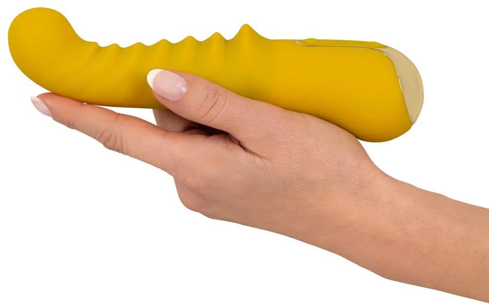 Vibrador ponto G 10 funções – recarregável, amarelo | Your new favourite