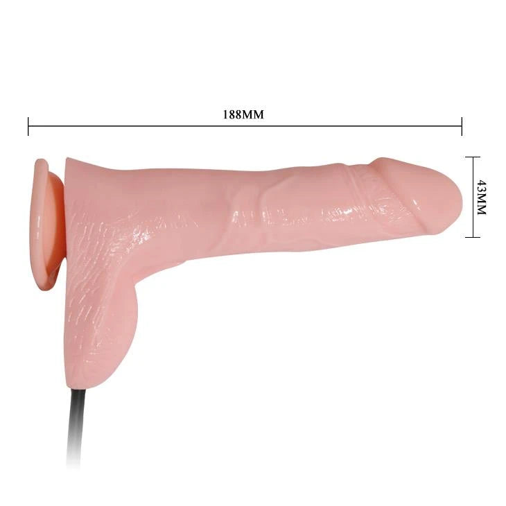 Vibratore realistico – con telecomando, in cyberskin, nude BW-008066AQ | Baile