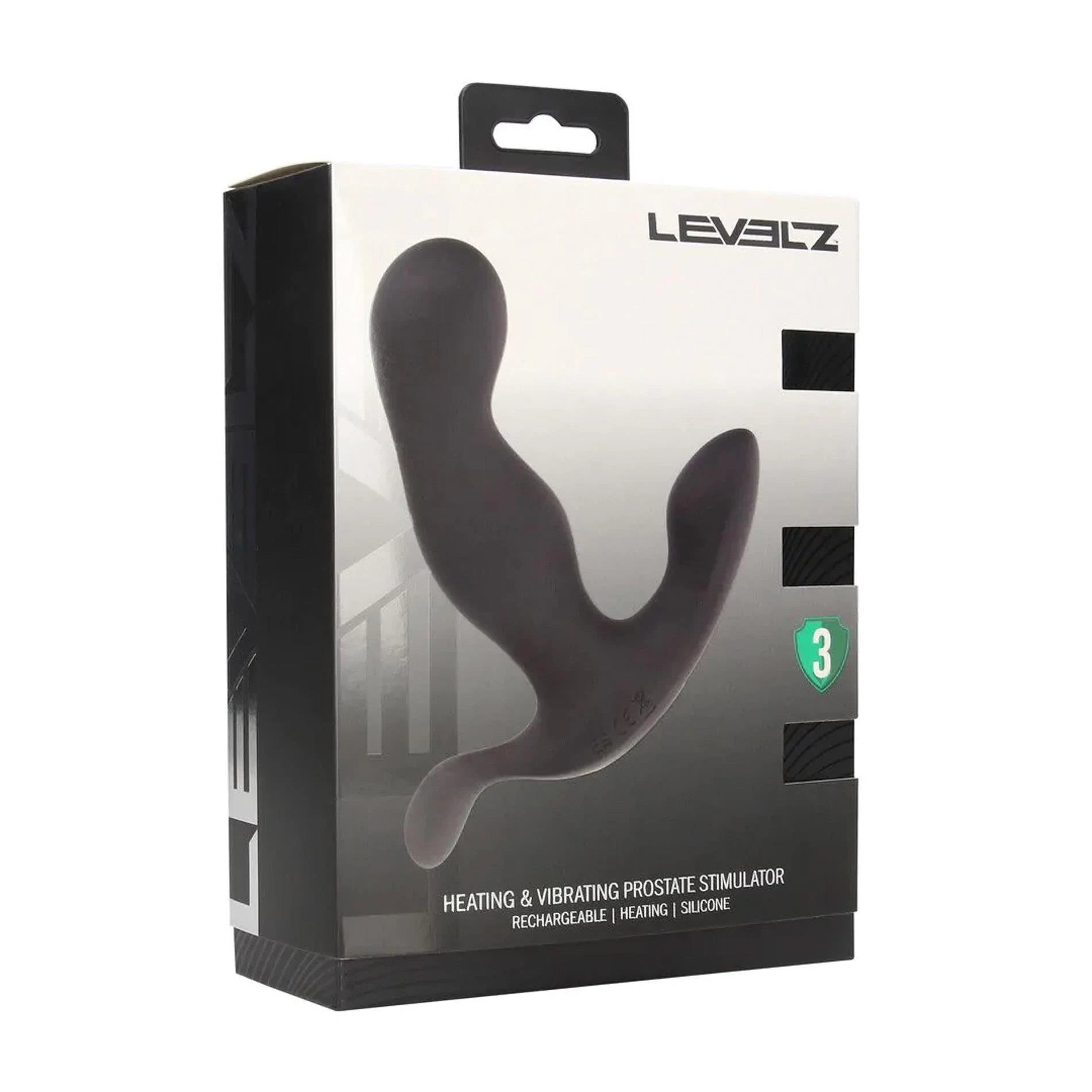Riscaldatore e vibratore prostatico in silicone - Nero