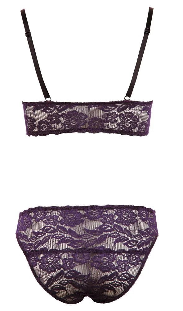 Conjunto de lencería Bralette – morado | Cottelli LINGERIE
