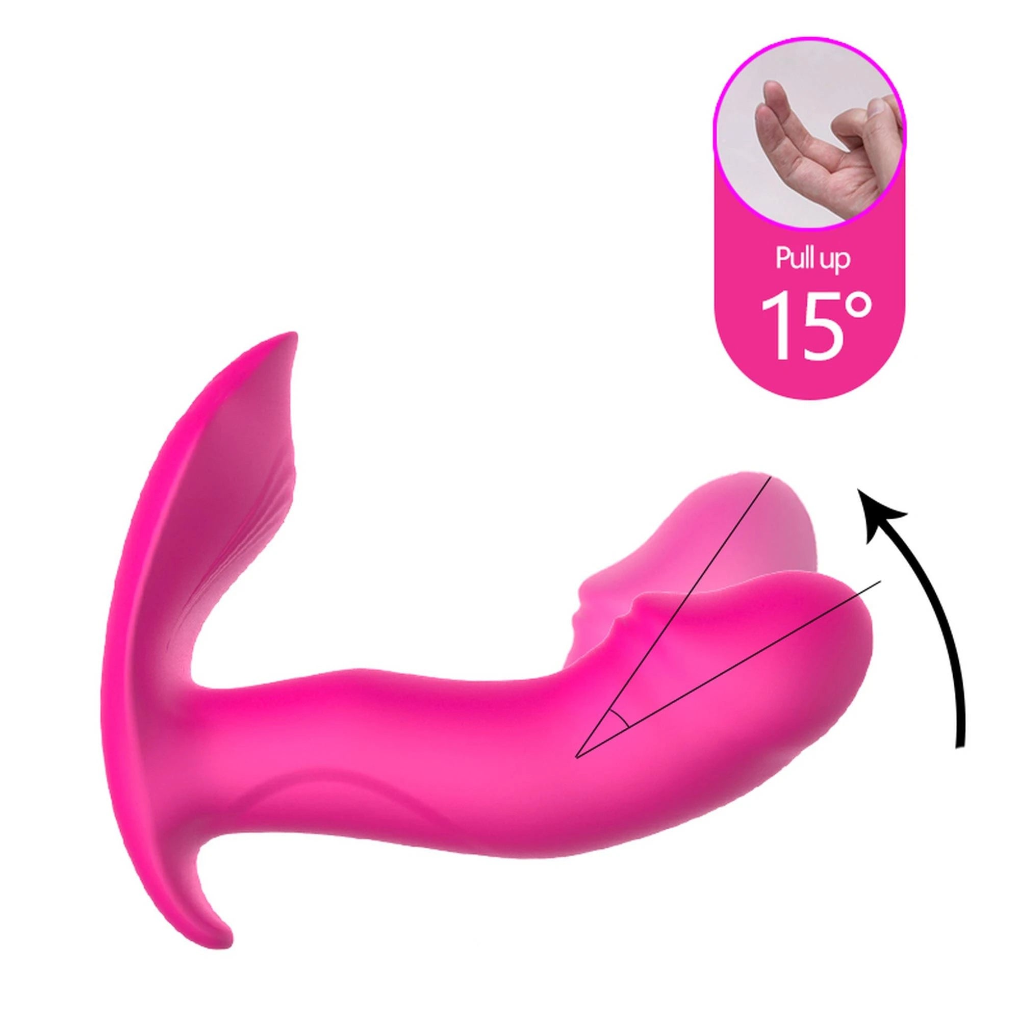 Stimulator-Silicone Panty Vibrator and Pulsator USB 10 Function / Heating