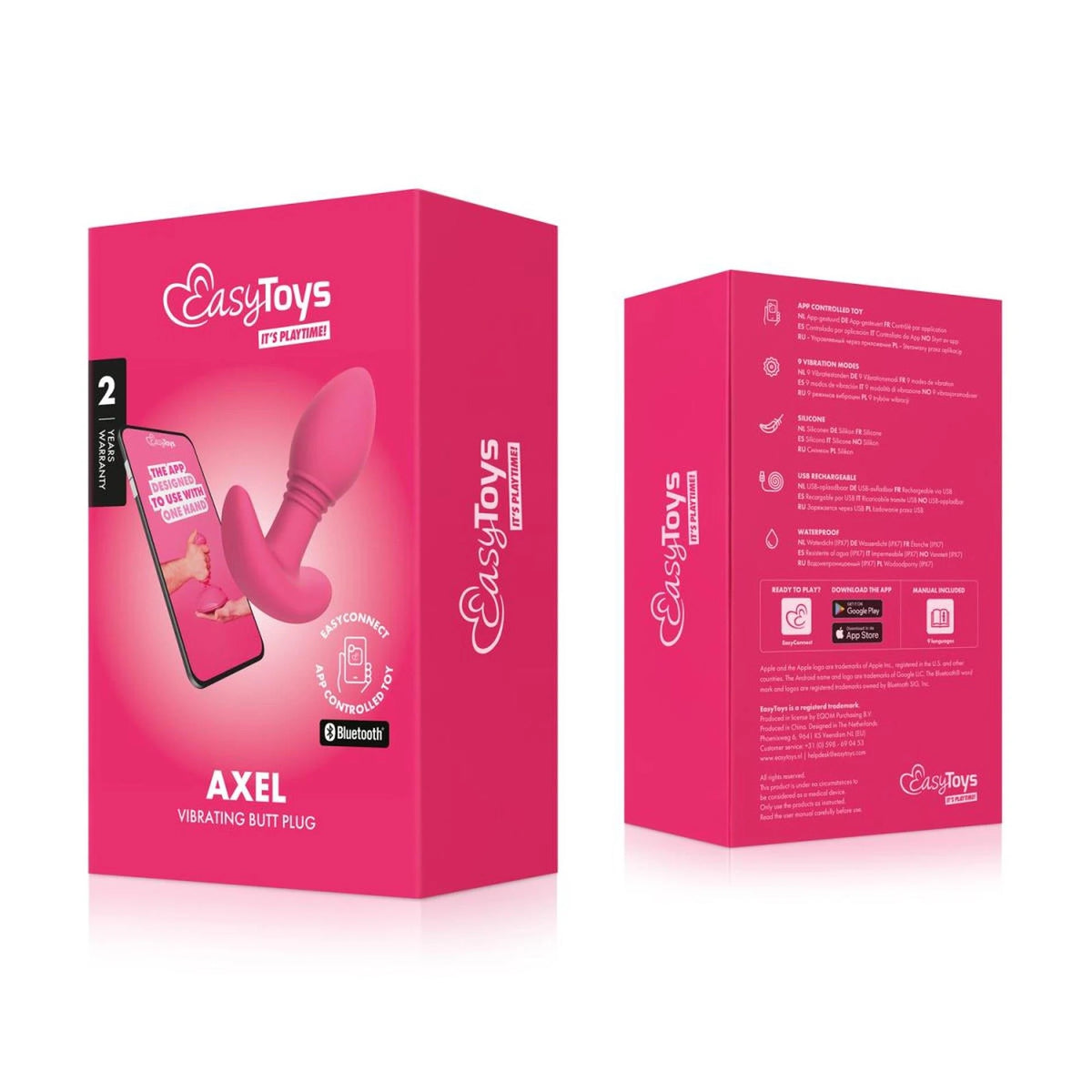 Plug anale Axel controlled – vibrante, controllo da app | EasyConnect