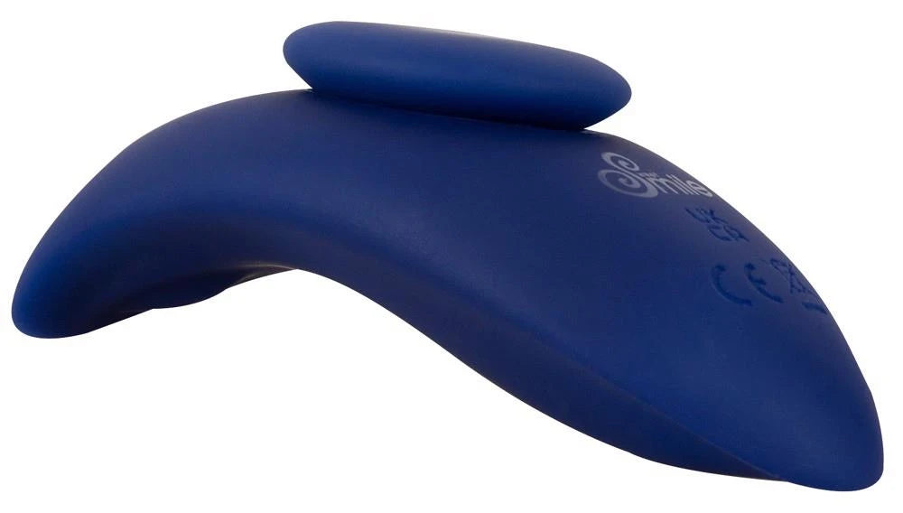 Classic vibrator 10 functions – remote control, blue | Sweet Smile
