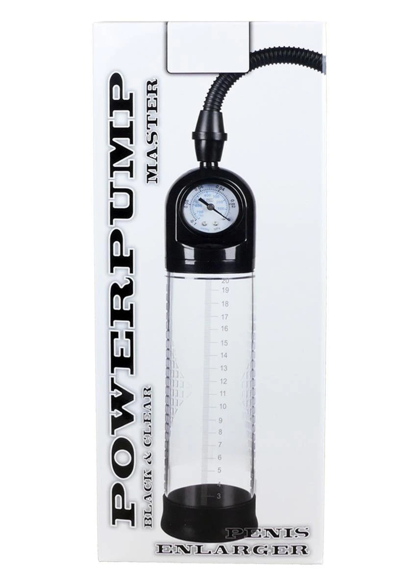 Pompa per il pene Powerpump Master Black&Clear – nera 60-00011 | Favorites