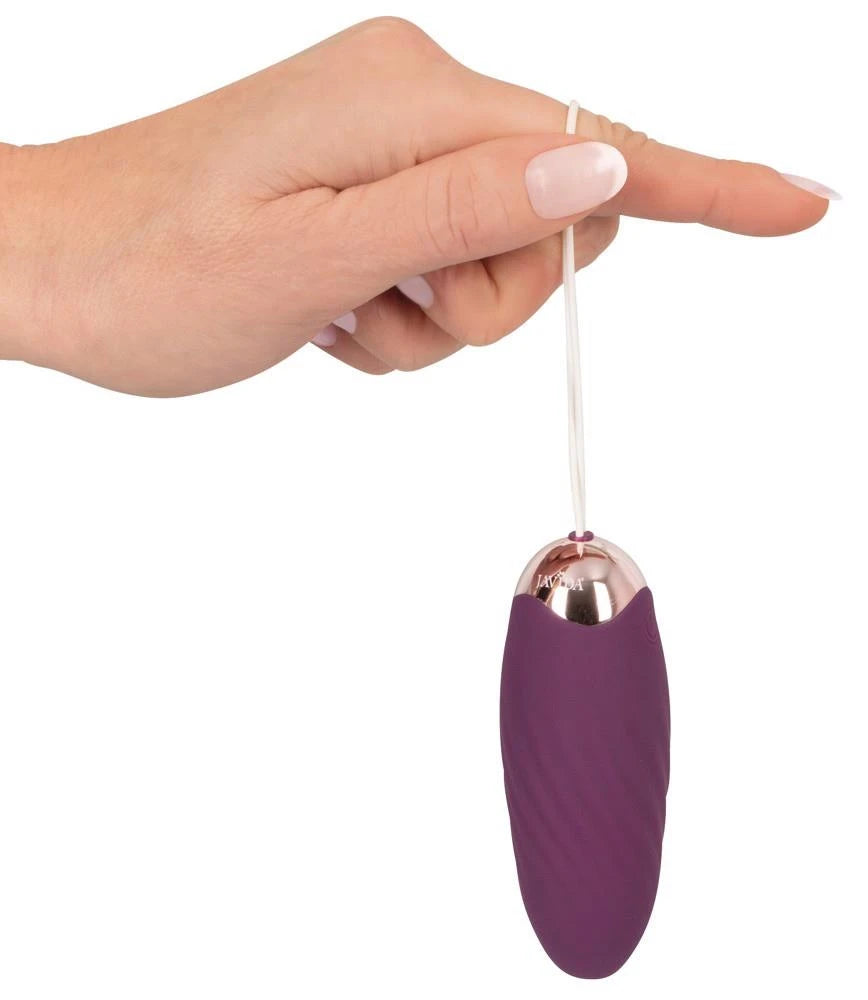 Huevo vibrador Shaking 18 cm – con mando a distancia, morado | JAVIDA