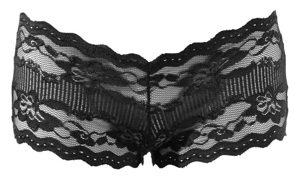 Cueca – em renda, floral, preta 23102871031 | Cottelli LINGERIE