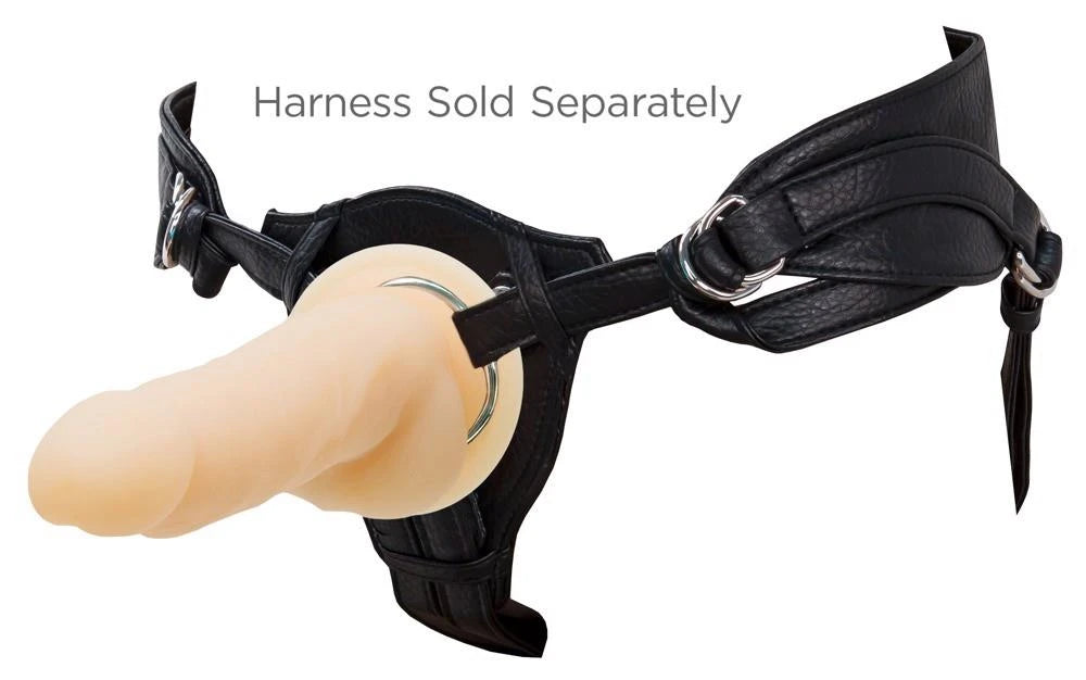 Realistic vibrator 7 functions – remote control, with suction cup, nude | Naked Addiction