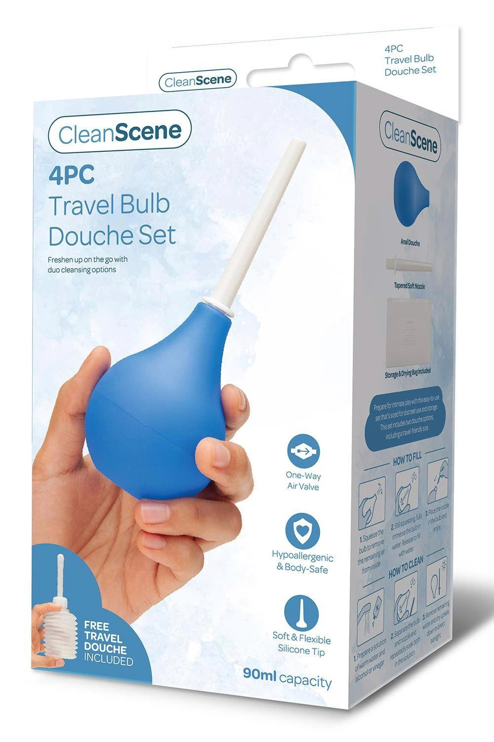 Producto de higiene íntima Travel Bulb Douche 90 ml | CleanScene