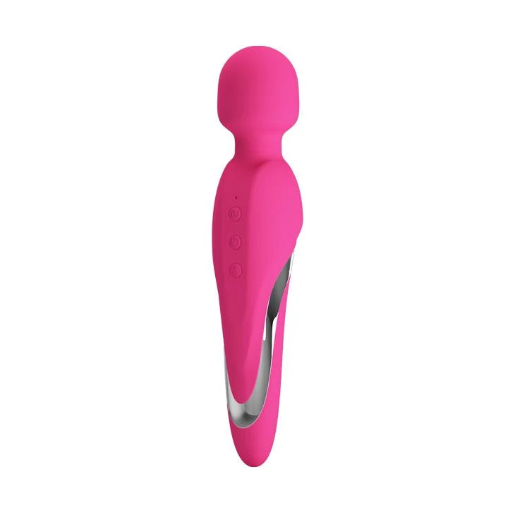 Massaggiatore wand Michael 7 funzioni – ricaricabile, riscaldante, fucsia | Pretty Love