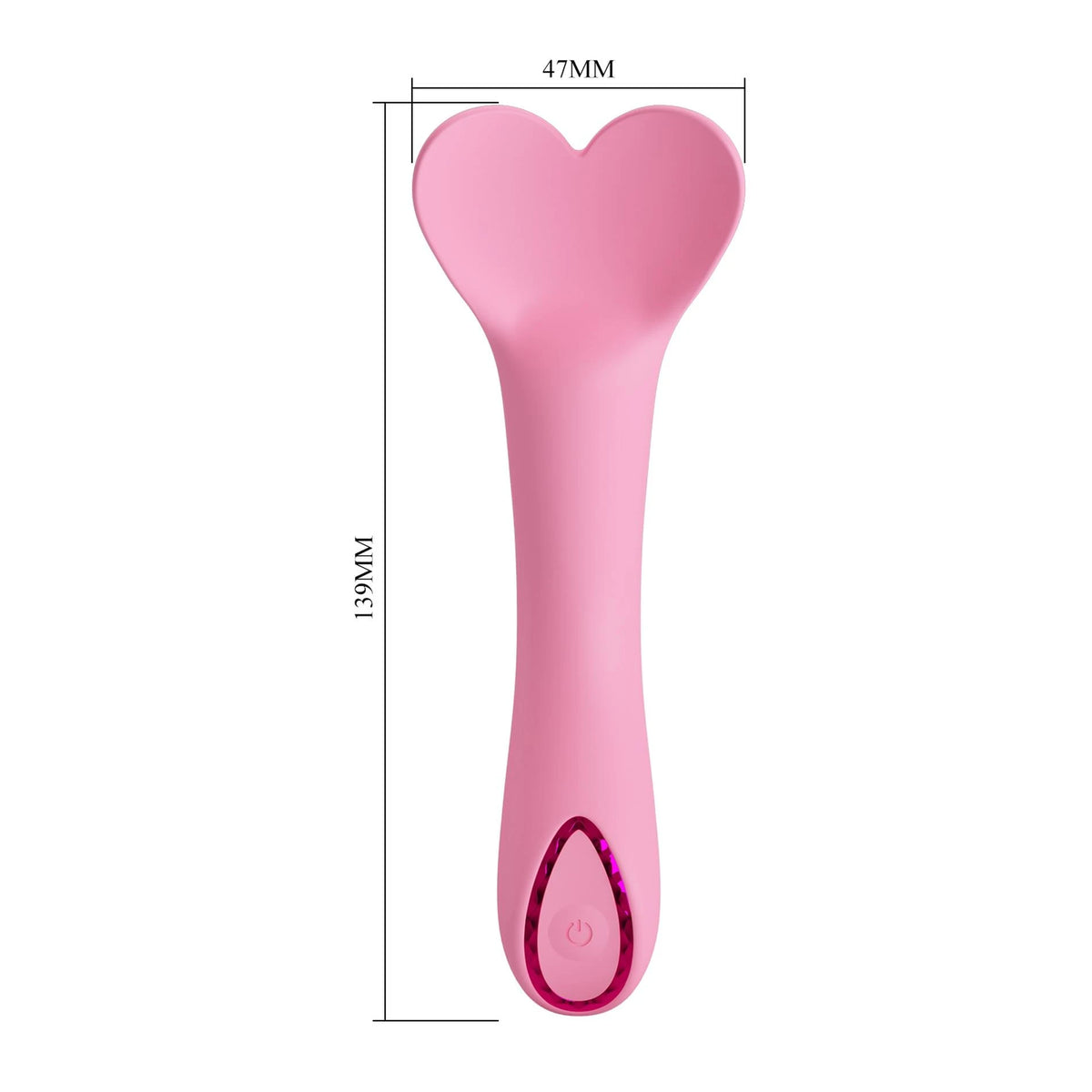 Stimolatore clitorideo DJ Magnetic charging 10 funzioni – ricaricabile, rosa | Pretty Love