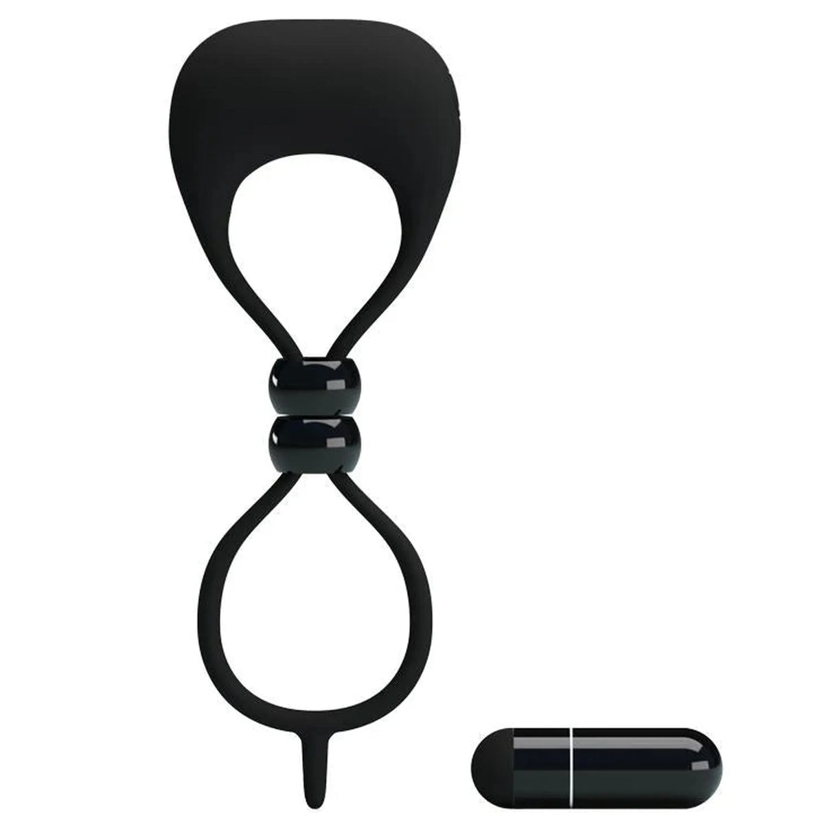 Anel peniano Locker – vibratório, preto | Pretty Love