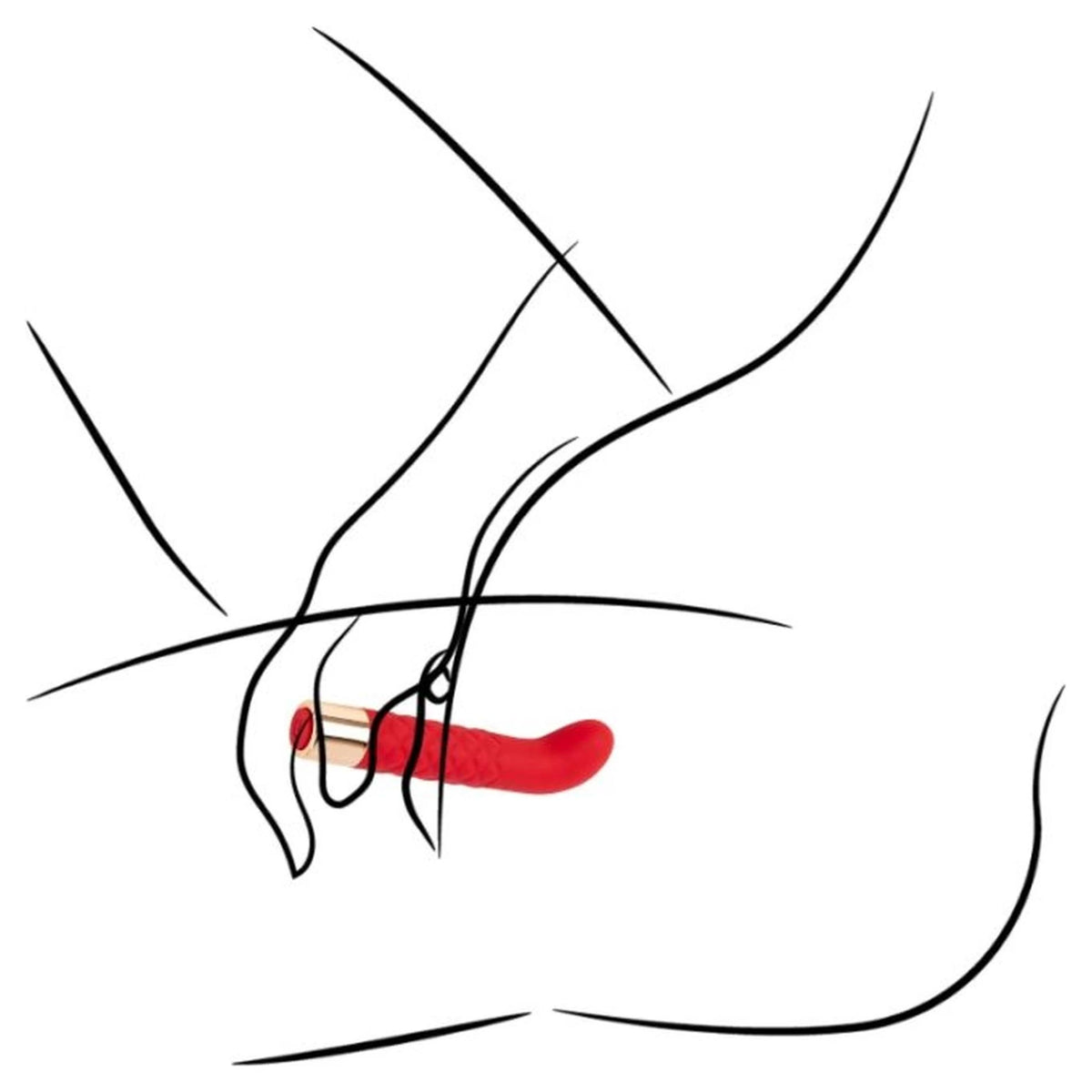 Vibrador punto G 7 funciones – recargable, rojo | Favorites