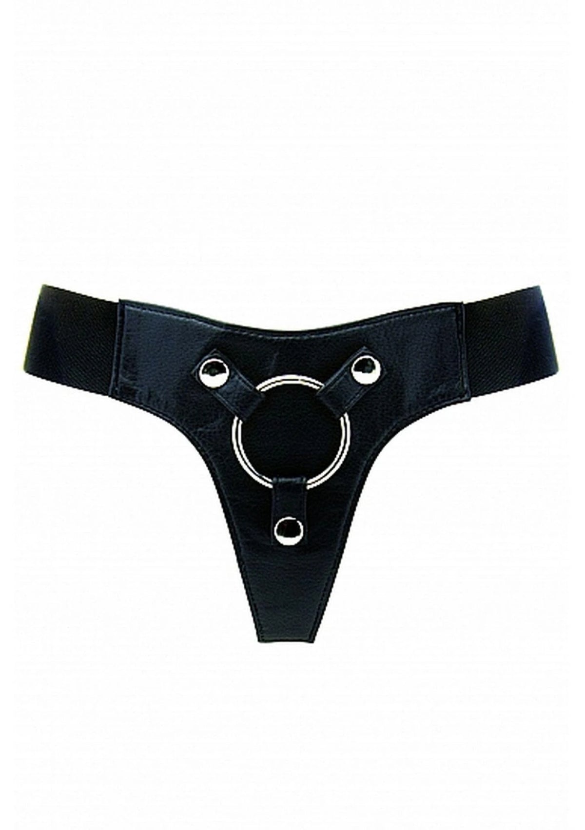 Imbracatura strap-on Elastic 37 cm – nera | RealRock