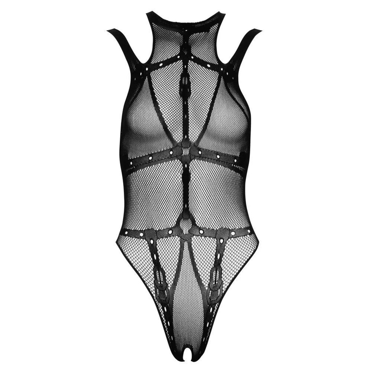 Bodysuit – mesh, with cut-outs, black 26436261101 | Fantasy by Cottelli