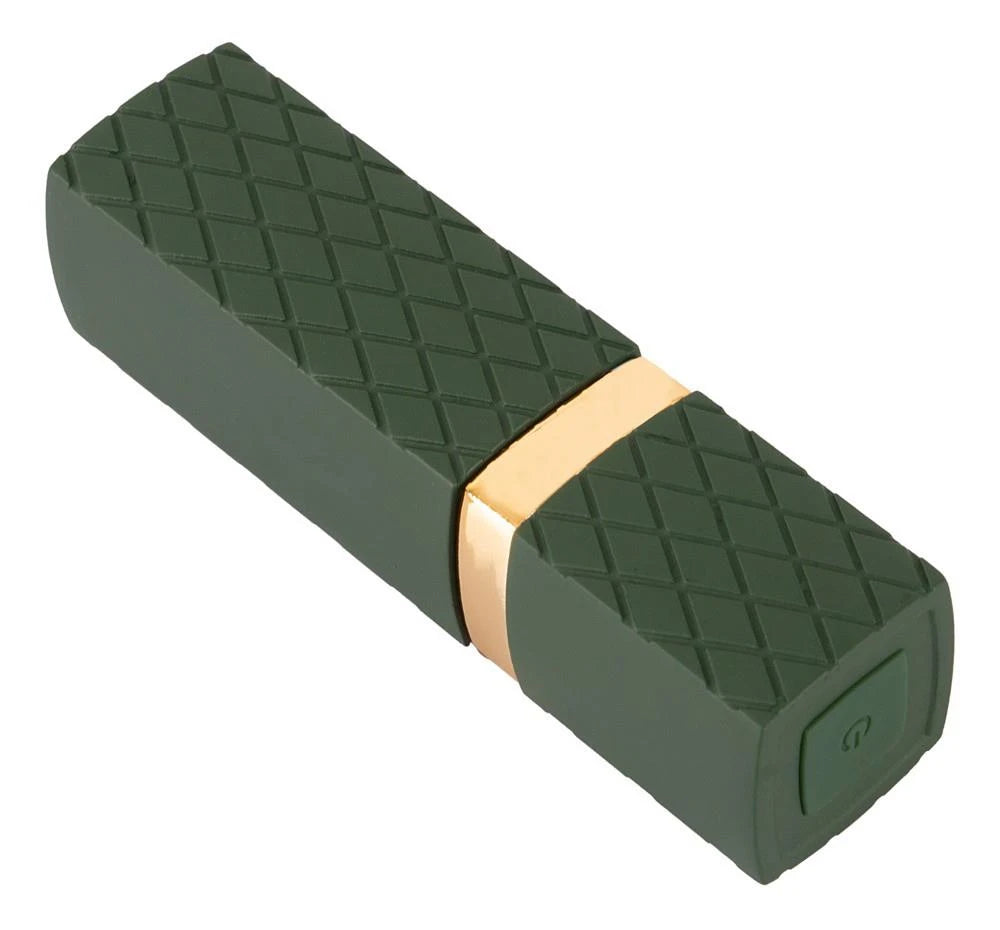 Mini vibrador Luxurious Lipstick 10 funciones – recargable, verde | Emerald Love