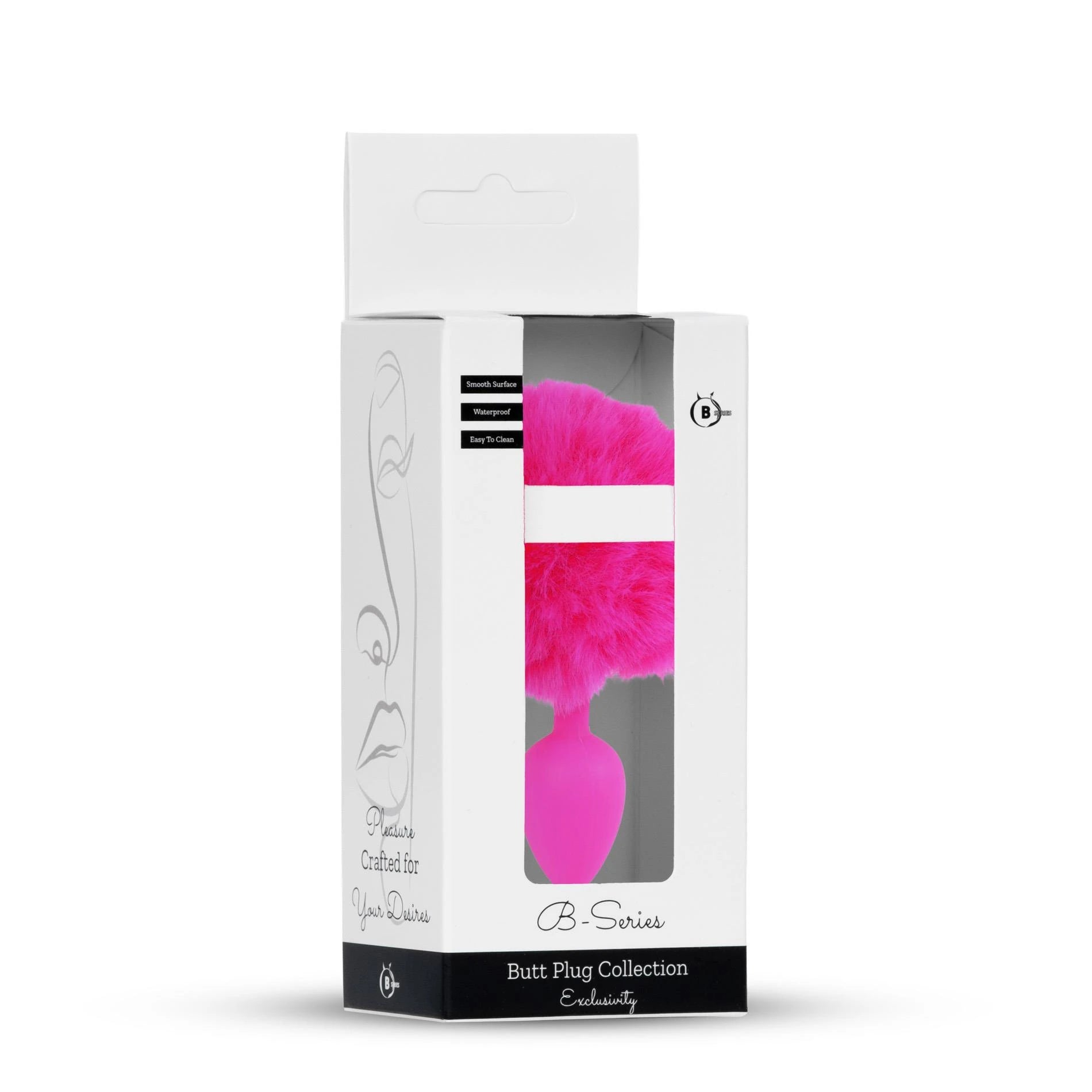 Plug-Jewellery Silicon PLUG - Bunny Tail - Pink