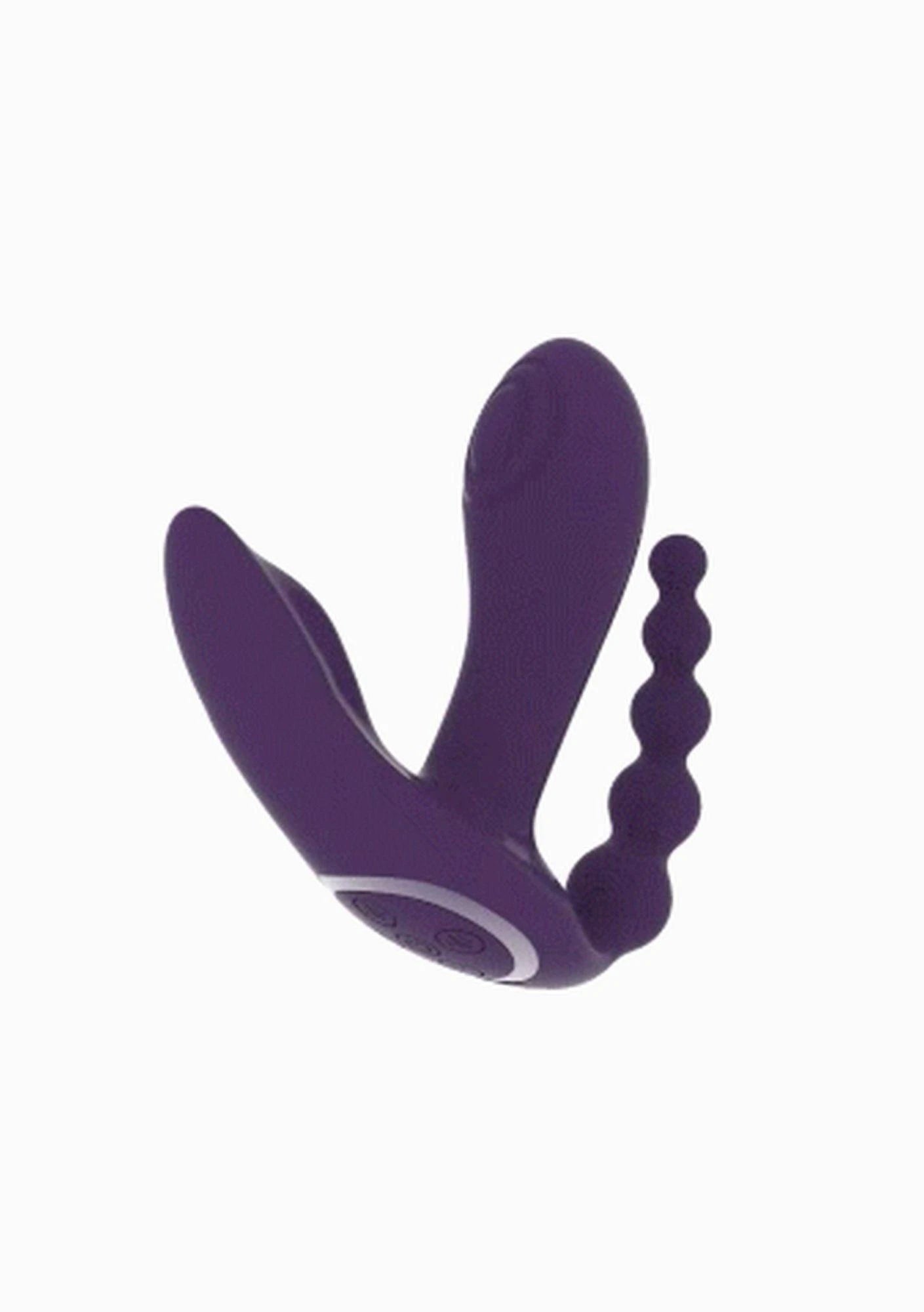 Kata - Pulse Wave Vibrating Double Penetration Vibrator - Purple