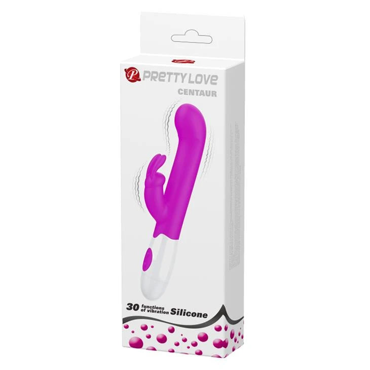 Vibromasseur rabbit Centaur 30 fonctions – fuchsia | Pretty Love