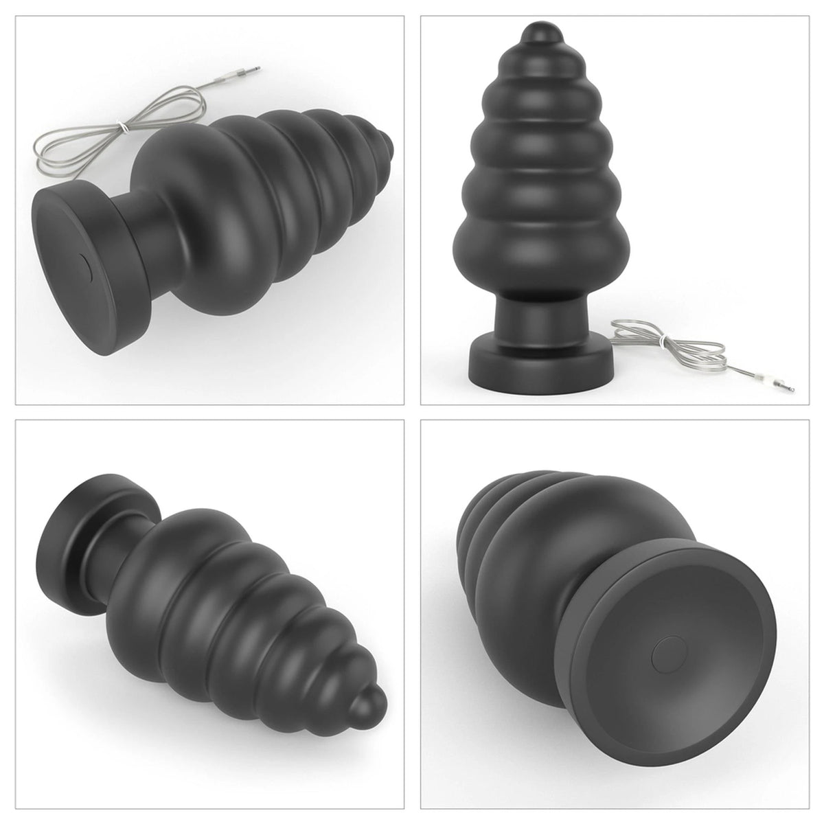 Butt plug 7″ King Sized Cracker 3 speeds – vibrating, remote control, black | Lovetoy