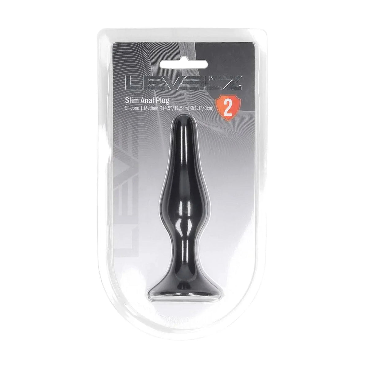 Plug anale – nero 36-LVL02-0014BLK | Levelz
