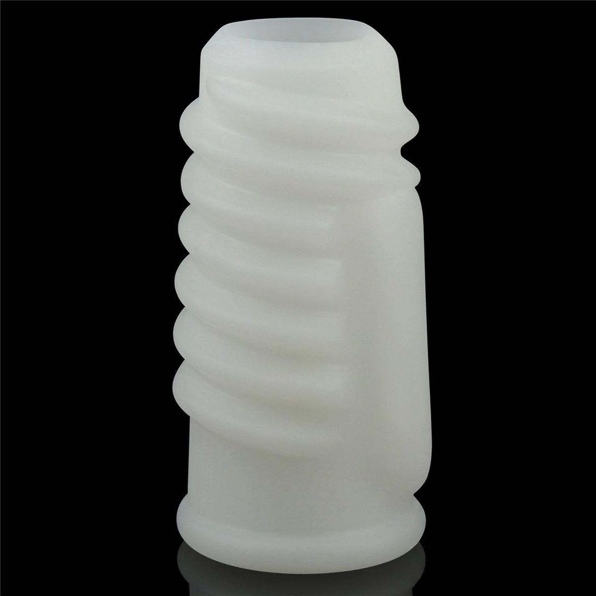 Anello fallico Spiral Knights – vibrante, bianco | Lovetoy