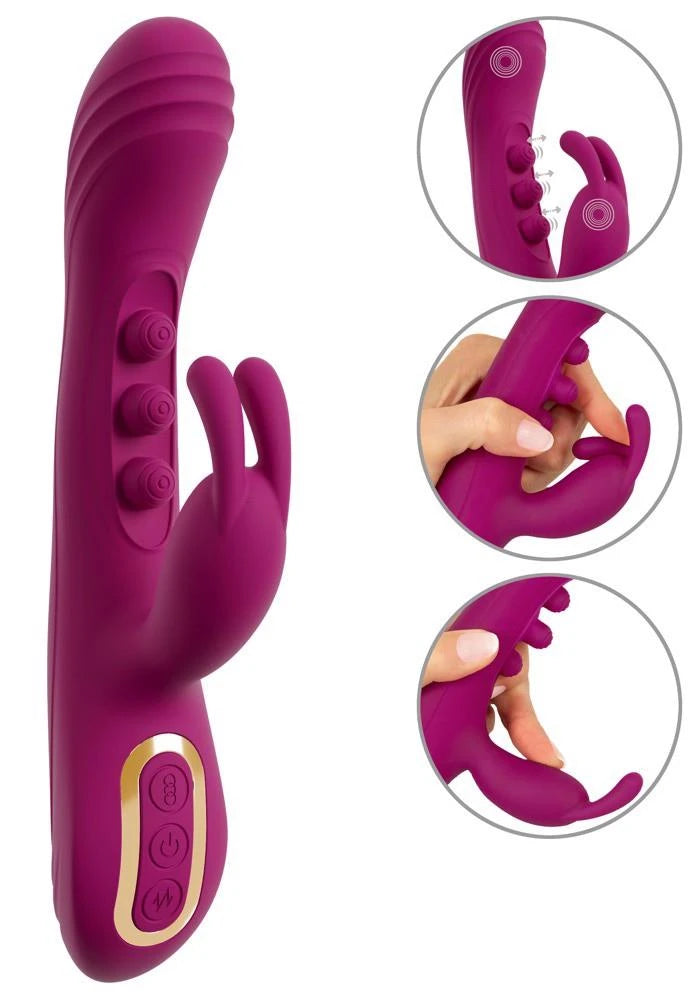 Rabbit vibrátor Squirting 2 funkció – lila | JAVIDA
