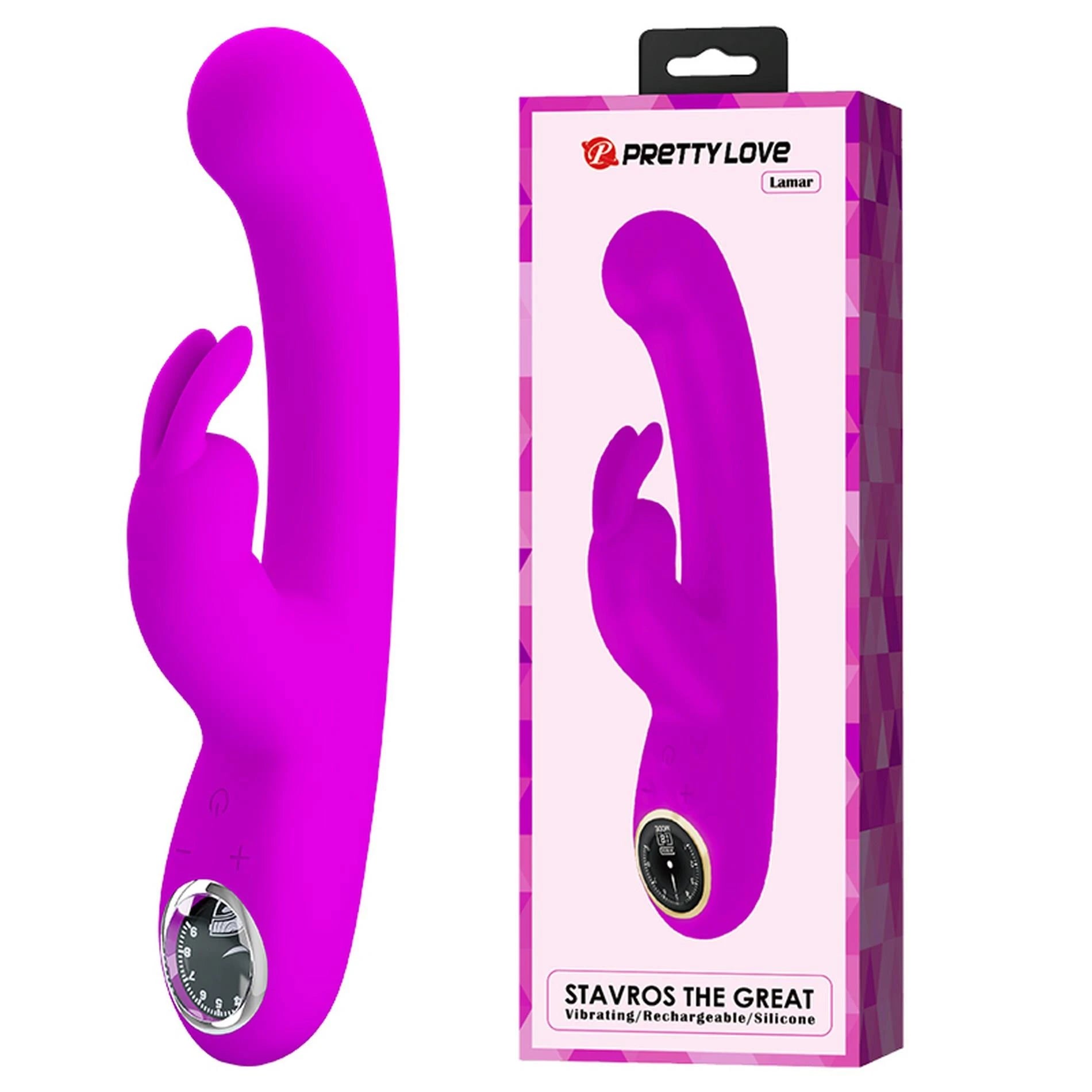 PRETTY LOVE - Lamar Purple, 10 fonctions de vibration, 9 niveaux de vitesse