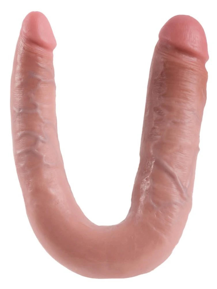 Consolador Trouble 43 cm – doble, nude | King Cock
