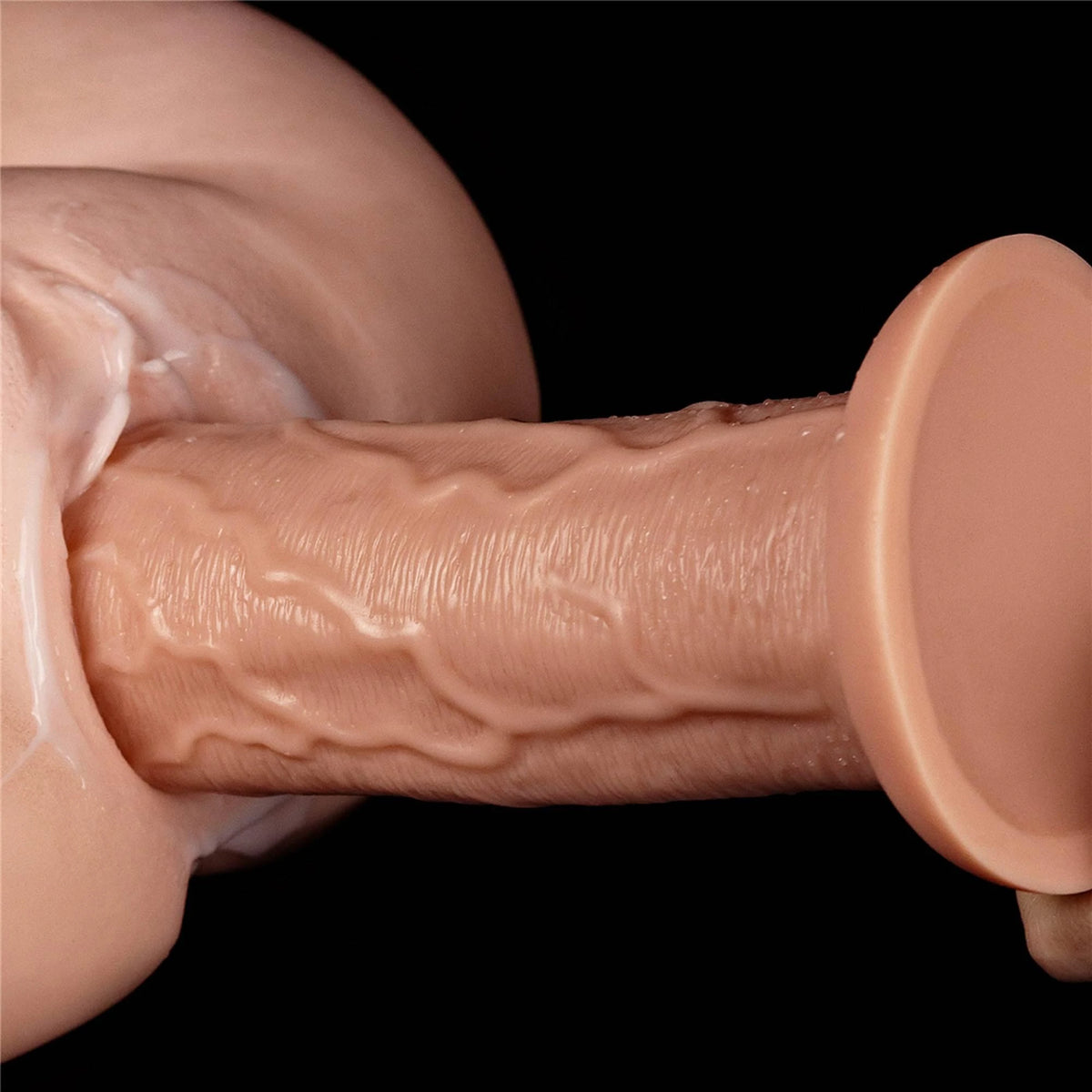 Realisztikus dildó 28 cm – tapadókorongos, testszínű | Lovetoy