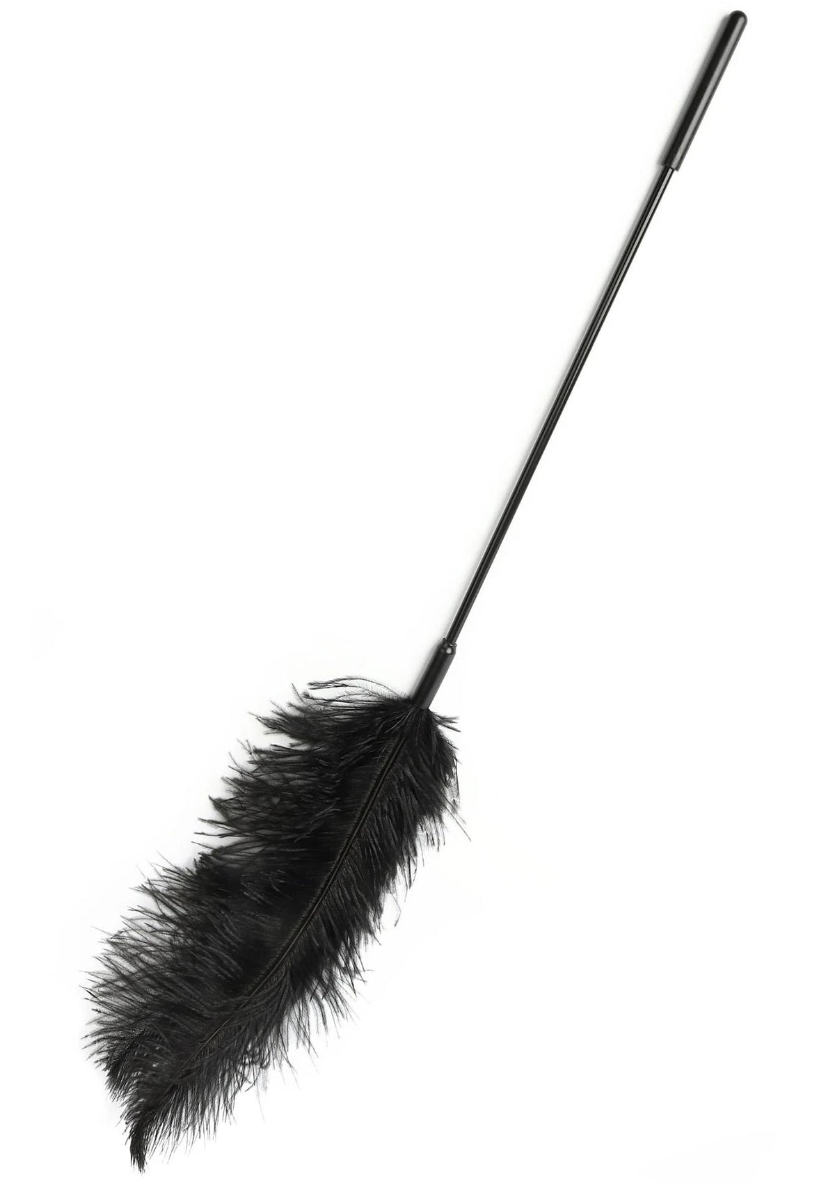 Frusta Feather Tickler – doppia, nera | Hidden Desire