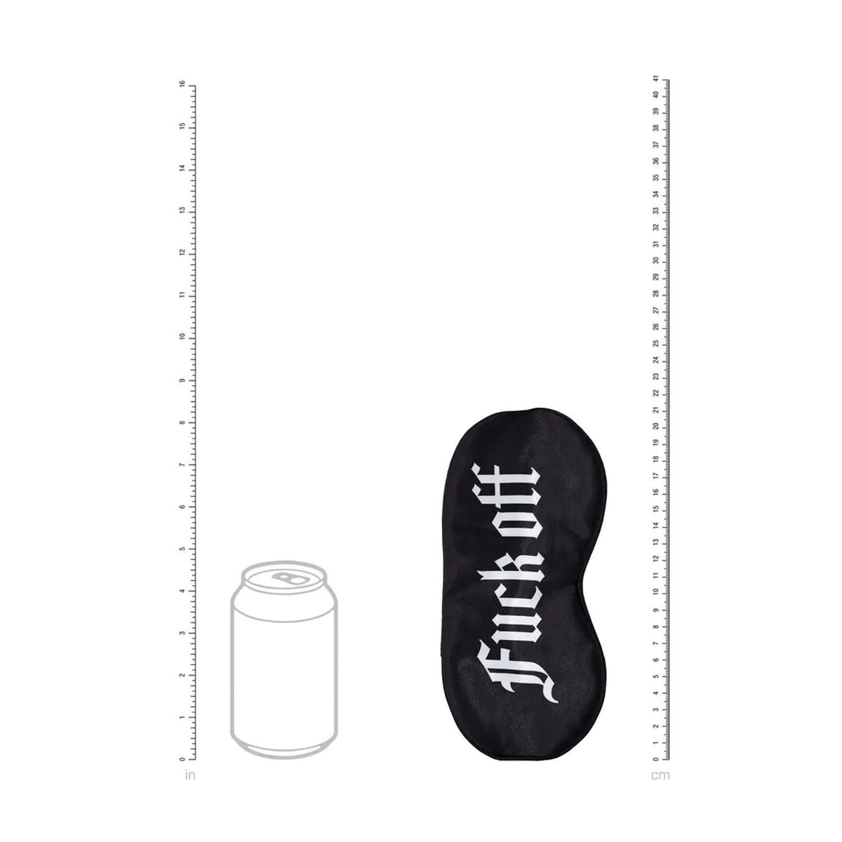 Maschera Fuck Off Printed – nera | Ouch!