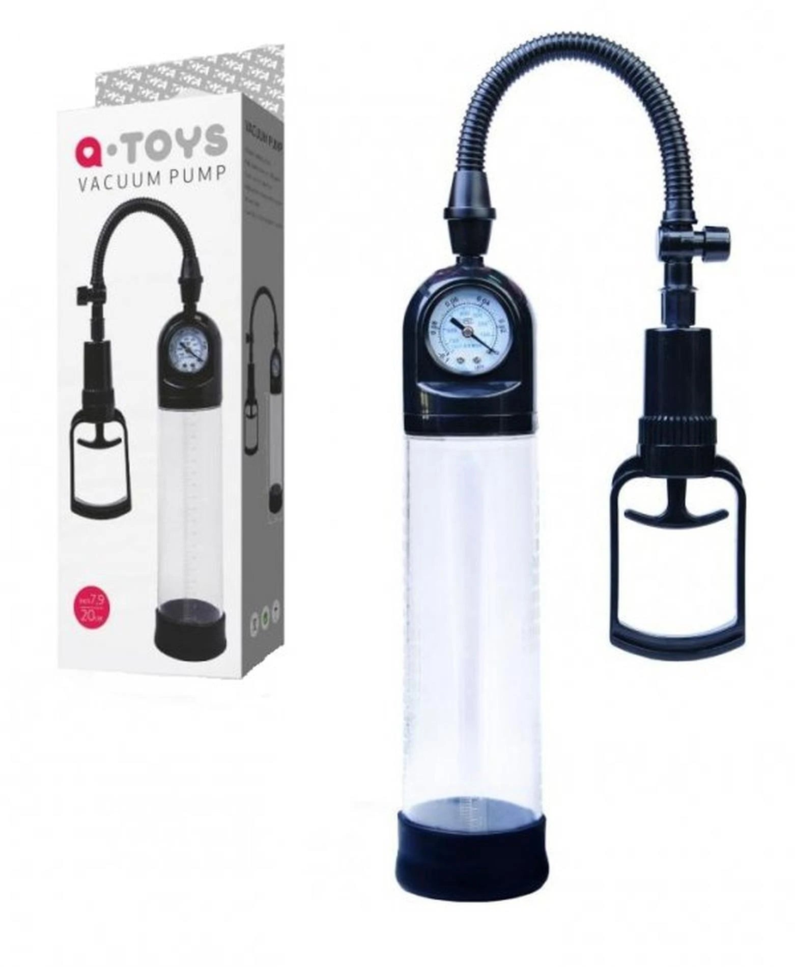 A-TOYS, Pompe à pénis, Transparent, 20 cm