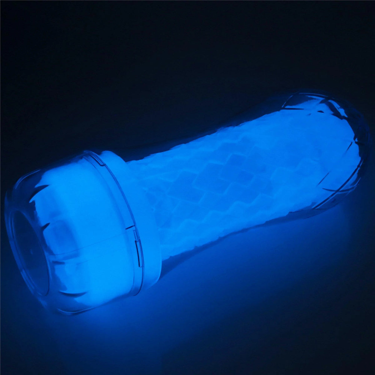 Maszturbátor Lumino Play Pocketed 20.5 cm – vibrációs, zsebméretű, átlátszó | Lovetoy