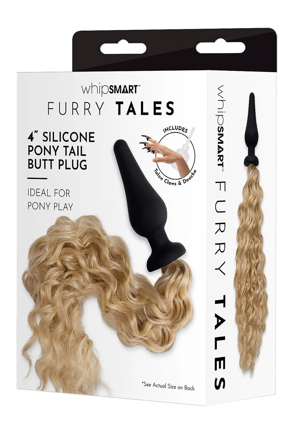 PLUG EN SILICONE WHIPSMART 4,5 POUCES AVEC QUEUE DE CHEVAL BLONDIE