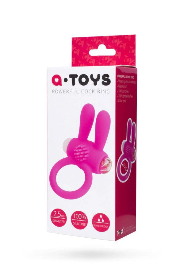Anillo para el pene VibroRing Rabbi O2 – vibrador, rosa | A-Toys