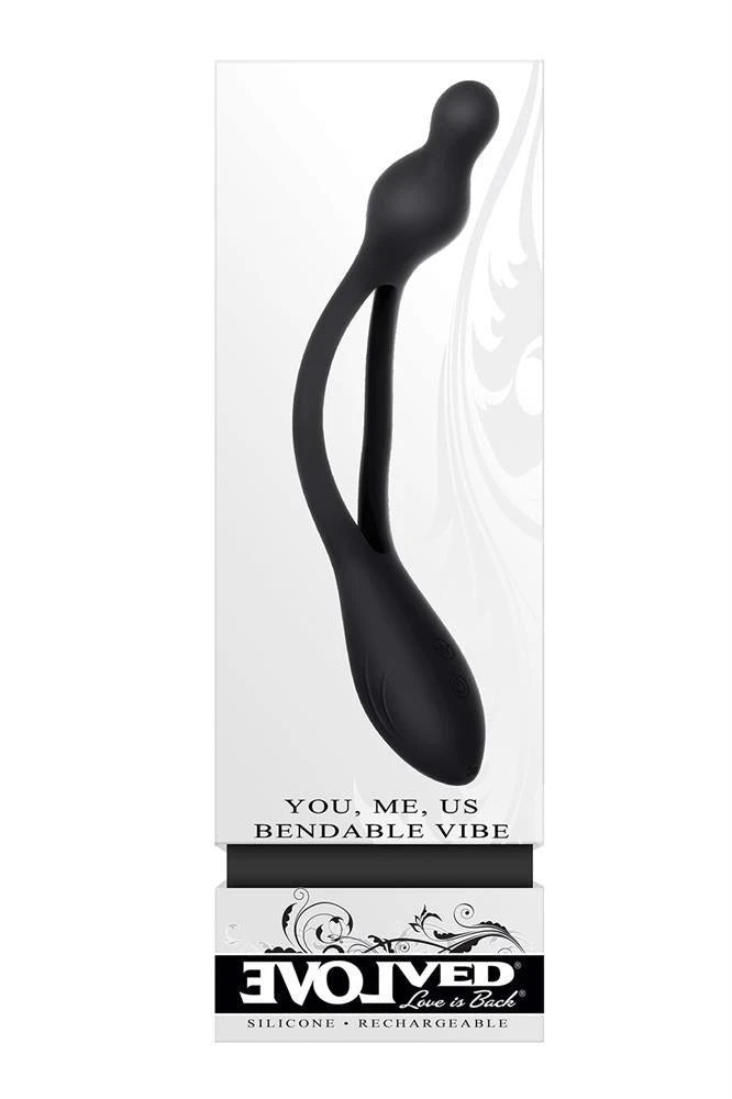 Plug anale US – vibrante, ricaricabile, nero | Evolved