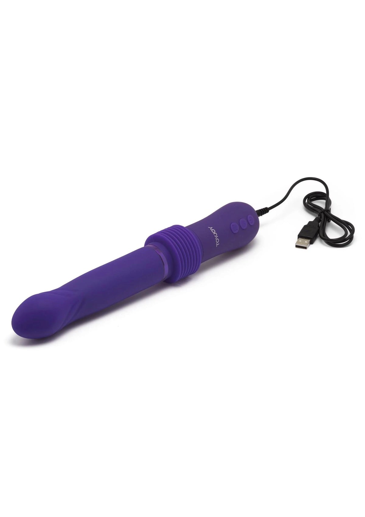 Vibrador clássico Magnum Opus Supreme Thruster 2 – com impulso, roxo | ToyJoy
