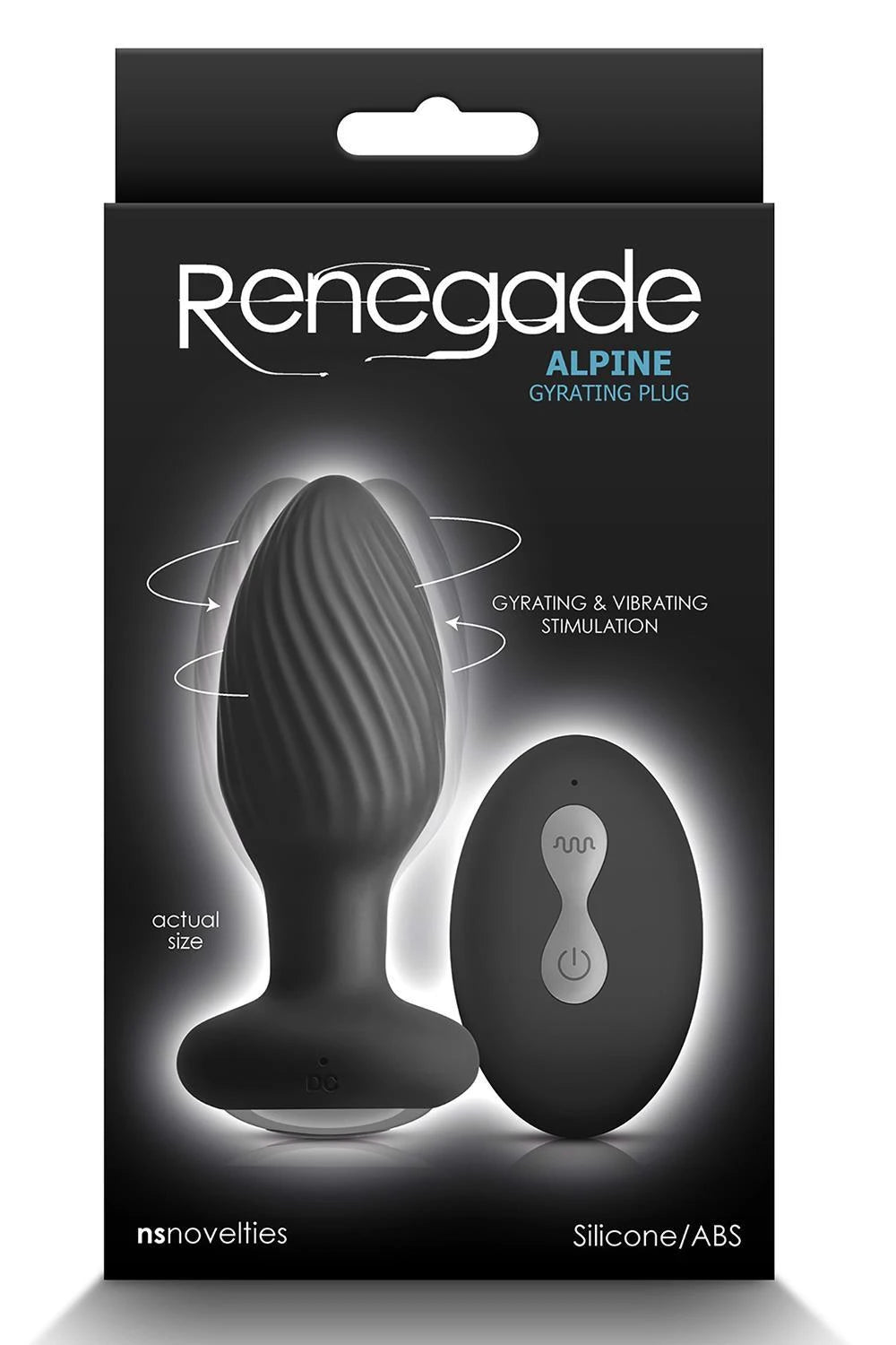 Plug anal Renegade Alpine – vibrant, noir | NS Novelties