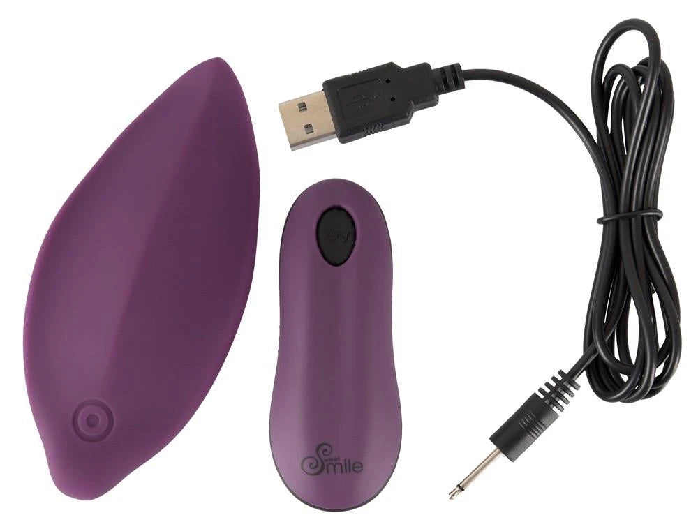 Clitoral stimulator 11.5 cm – remote control, purple | Sweet Smile