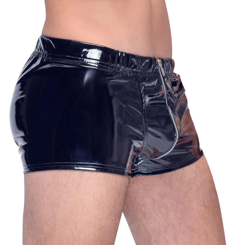 Men's pants – wetlook, black 28903301712 | Black Level