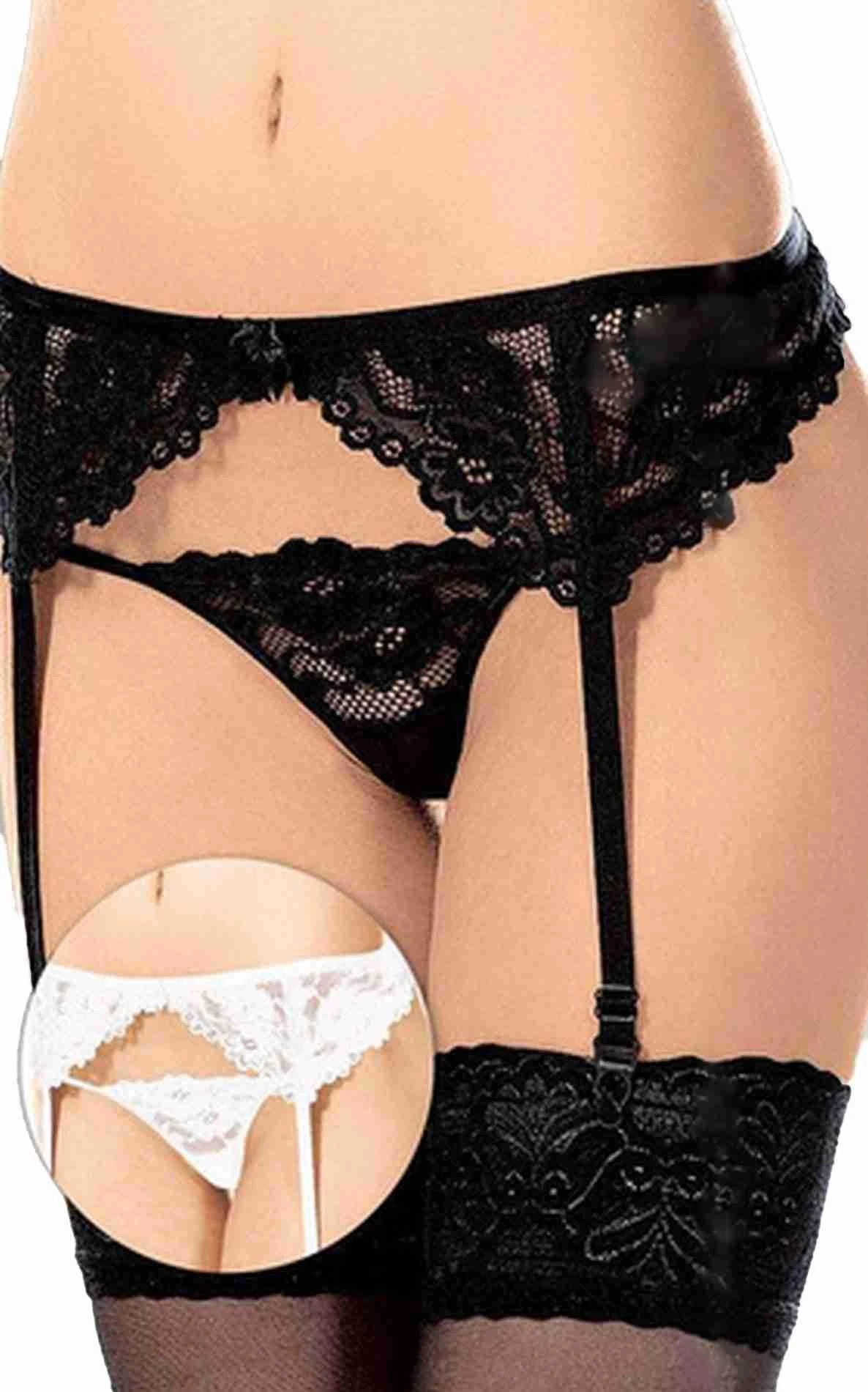 Porte-jarretelles 3309 - noir M/L