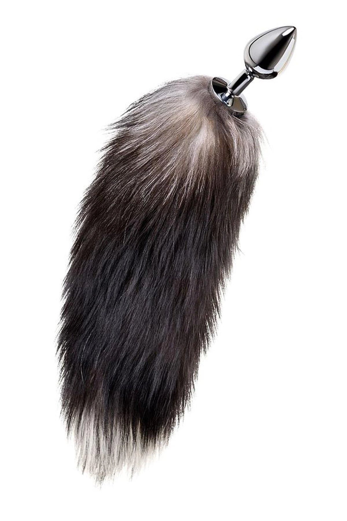 Plug anal fox tail – argent | Metal by TOYFA