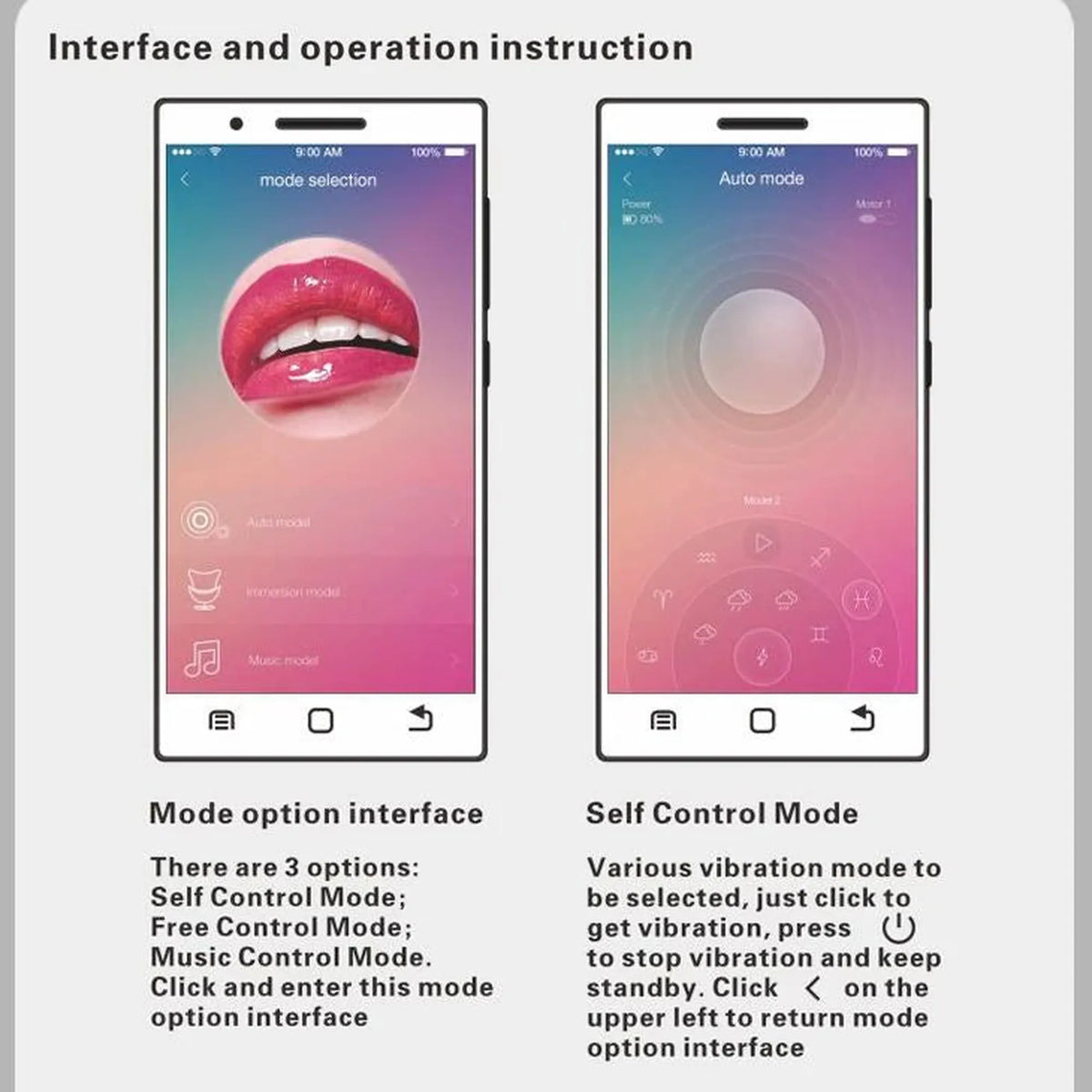 Vibrating egg Nymph 12 functions – app-controlled, fuchsia | Pretty Love