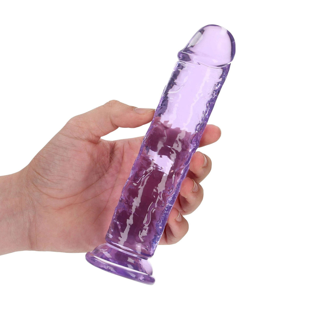 Consolador realista Straight – con ventosa, morado 5.5 cm | RealRock