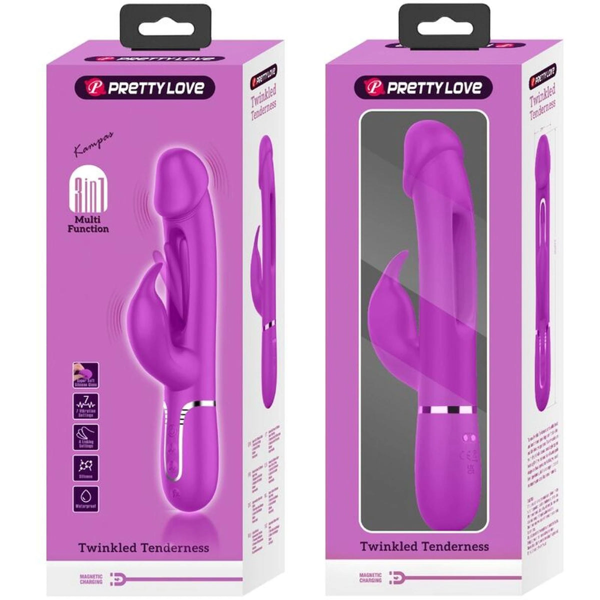 Clitoral stimulator Kampas – fuchsia | Pretty Love