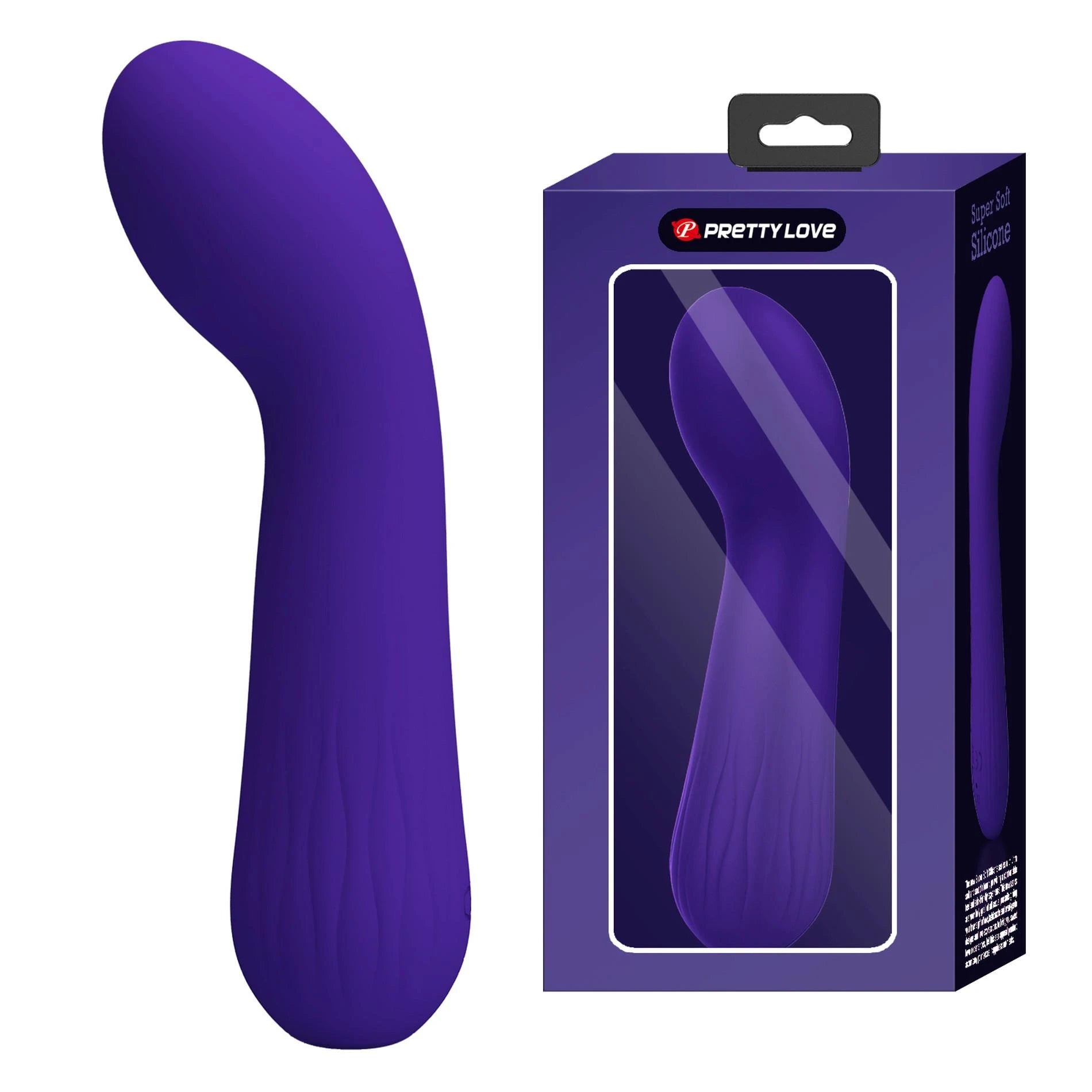 PRETTY LOVE - Faun Dark Purple, vibromasseur point G, 12 fonctions de vibration Fonction mémoire