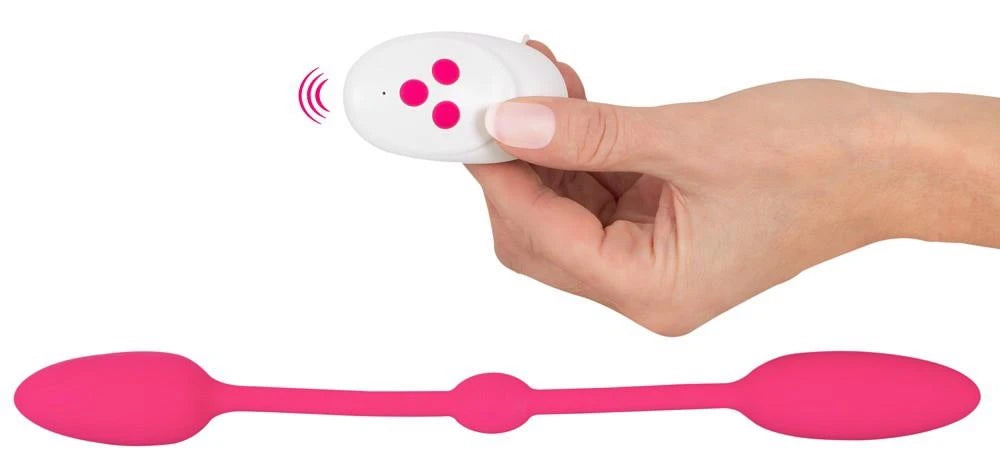 Palline vaginali 10 funzioni – con telecomando, doppia, rosa | Sweet Smile
