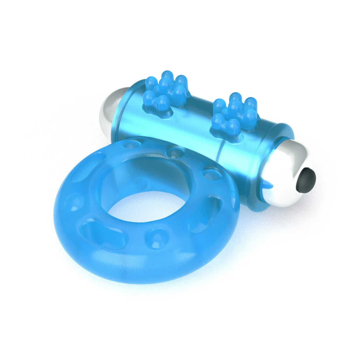 Anillo para el pene Lumino Play – vibrador, azul 10-LV343215 | Lovetoy